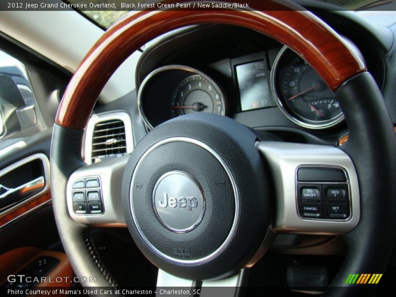 Black Forest Green Pearl / New Saddle/Black 2012 Jeep Grand Cherokee Overland