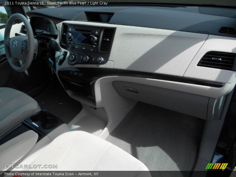 South Pacific Blue Pearl / Light Gray 2011 Toyota Sienna LE