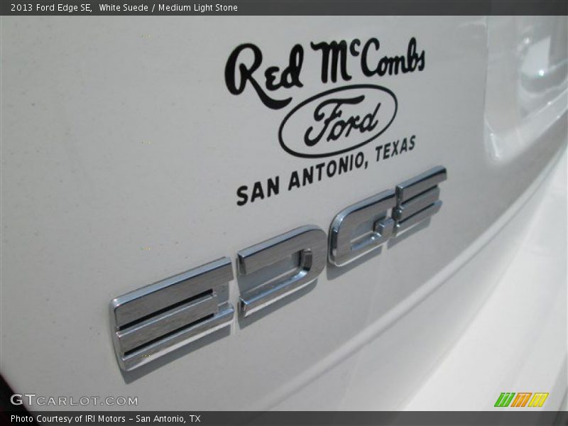 White Suede / Medium Light Stone 2013 Ford Edge SE