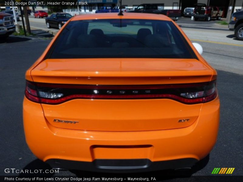 Header Orange / Black 2013 Dodge Dart SXT
