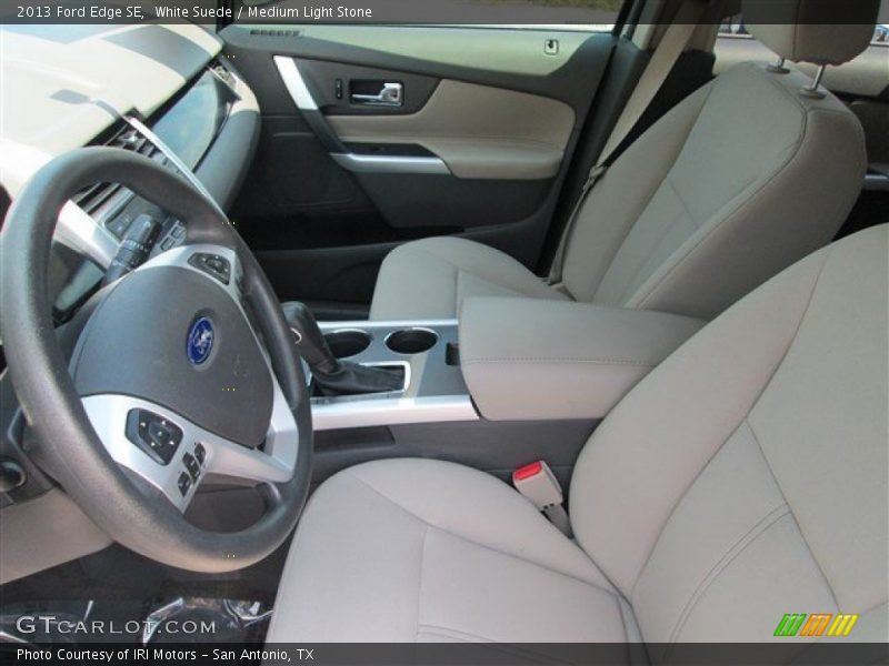 White Suede / Medium Light Stone 2013 Ford Edge SE