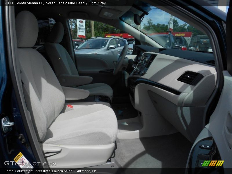 South Pacific Blue Pearl / Light Gray 2011 Toyota Sienna LE