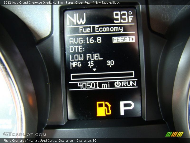 Black Forest Green Pearl / New Saddle/Black 2012 Jeep Grand Cherokee Overland