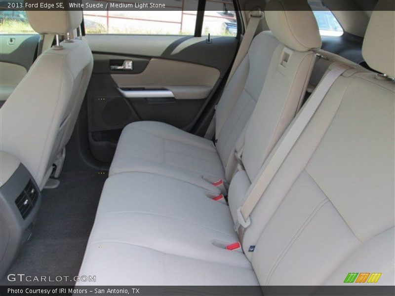 White Suede / Medium Light Stone 2013 Ford Edge SE