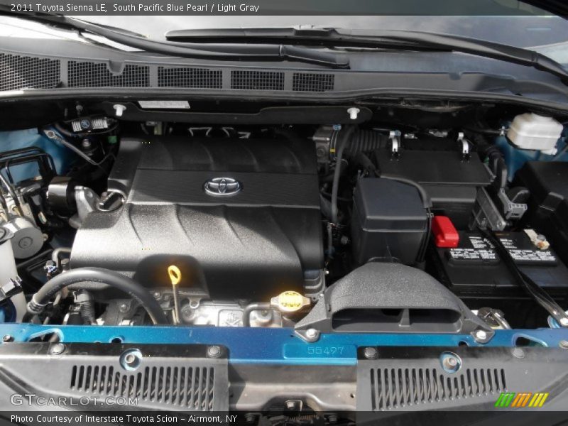 South Pacific Blue Pearl / Light Gray 2011 Toyota Sienna LE
