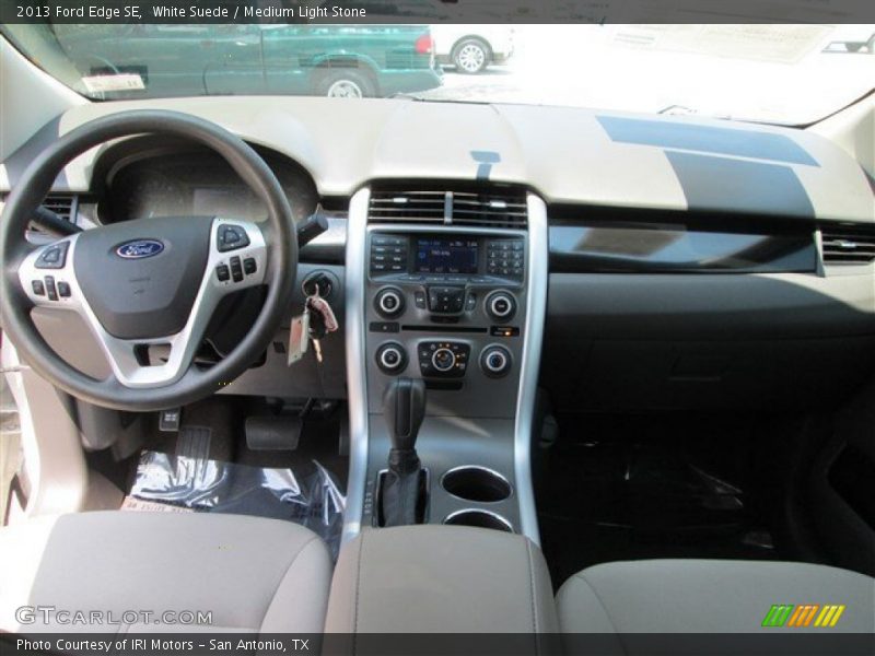 White Suede / Medium Light Stone 2013 Ford Edge SE
