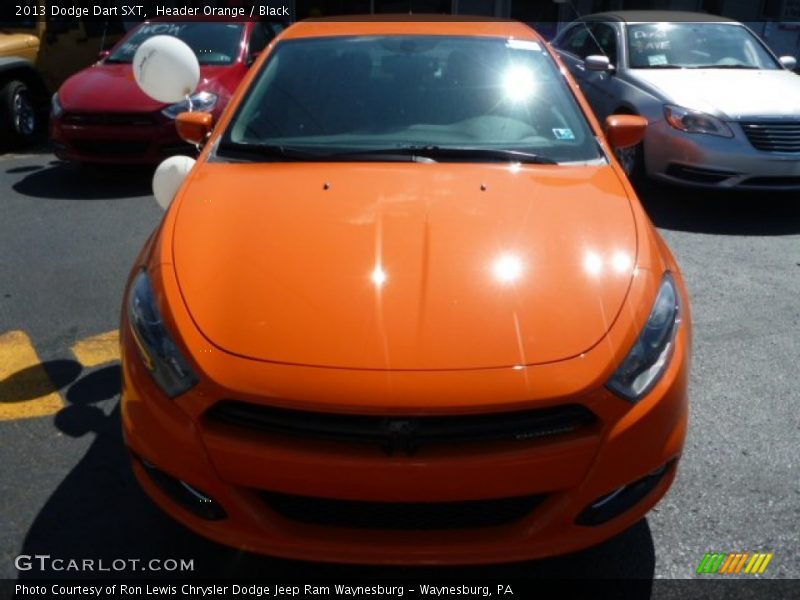 Header Orange / Black 2013 Dodge Dart SXT
