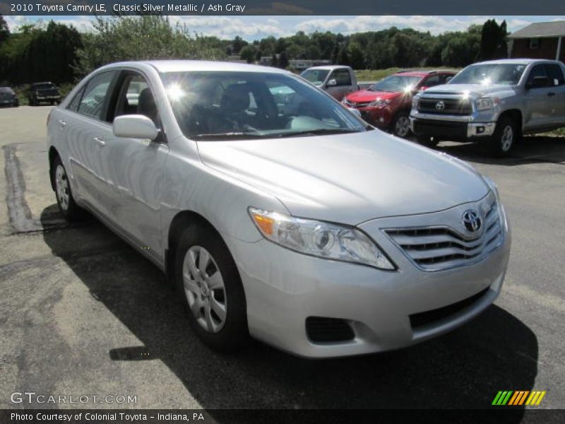 Classic Silver Metallic / Ash Gray 2010 Toyota Camry LE