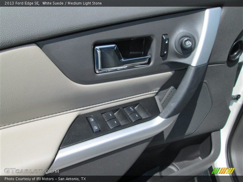 White Suede / Medium Light Stone 2013 Ford Edge SE