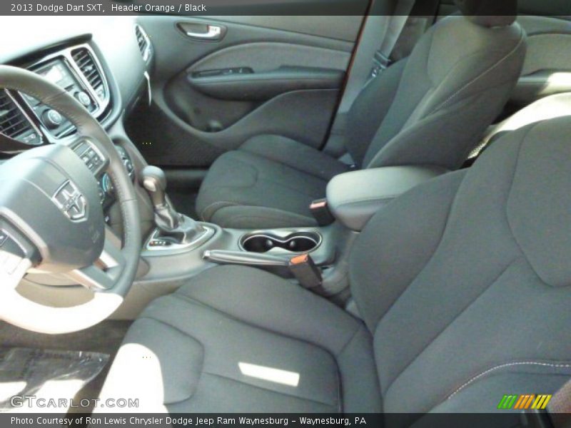 Header Orange / Black 2013 Dodge Dart SXT