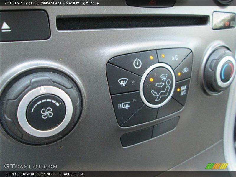 White Suede / Medium Light Stone 2013 Ford Edge SE