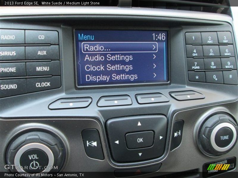 White Suede / Medium Light Stone 2013 Ford Edge SE