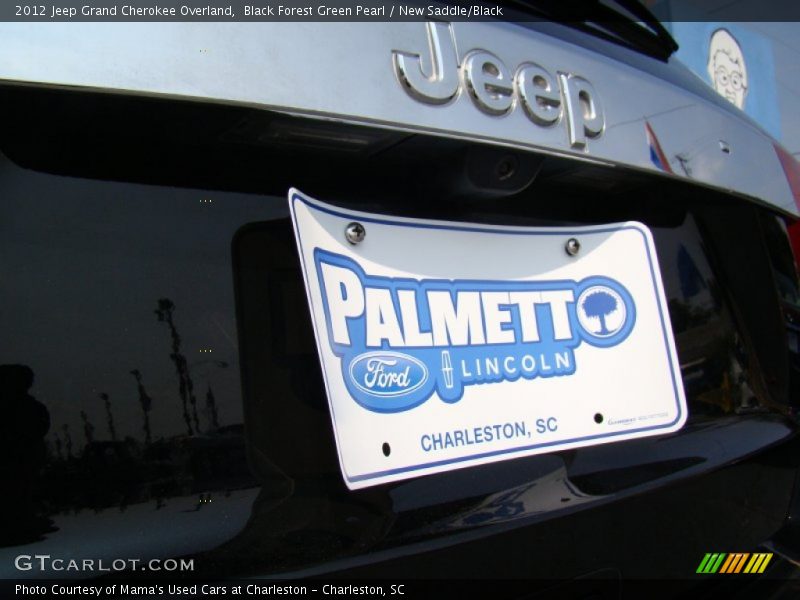 Black Forest Green Pearl / New Saddle/Black 2012 Jeep Grand Cherokee Overland