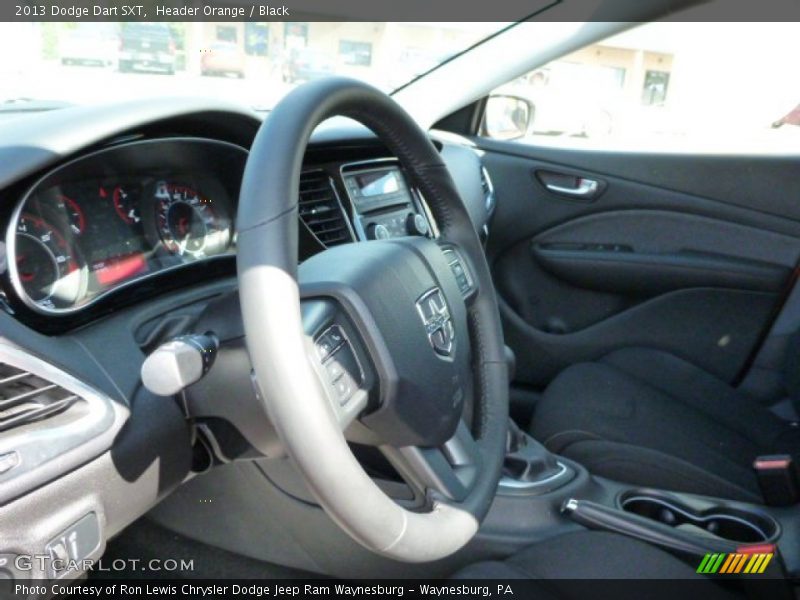 Header Orange / Black 2013 Dodge Dart SXT