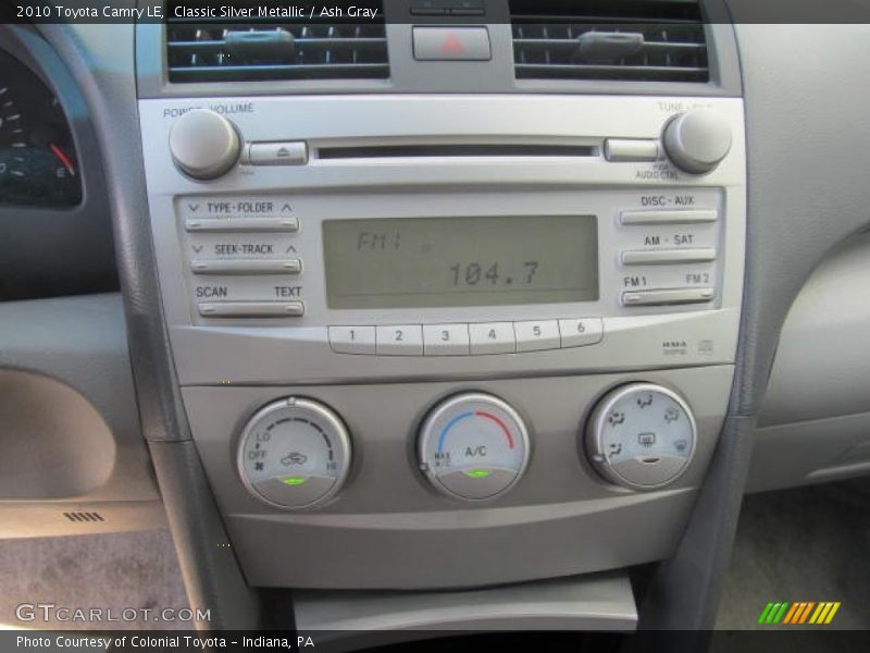 Classic Silver Metallic / Ash Gray 2010 Toyota Camry LE