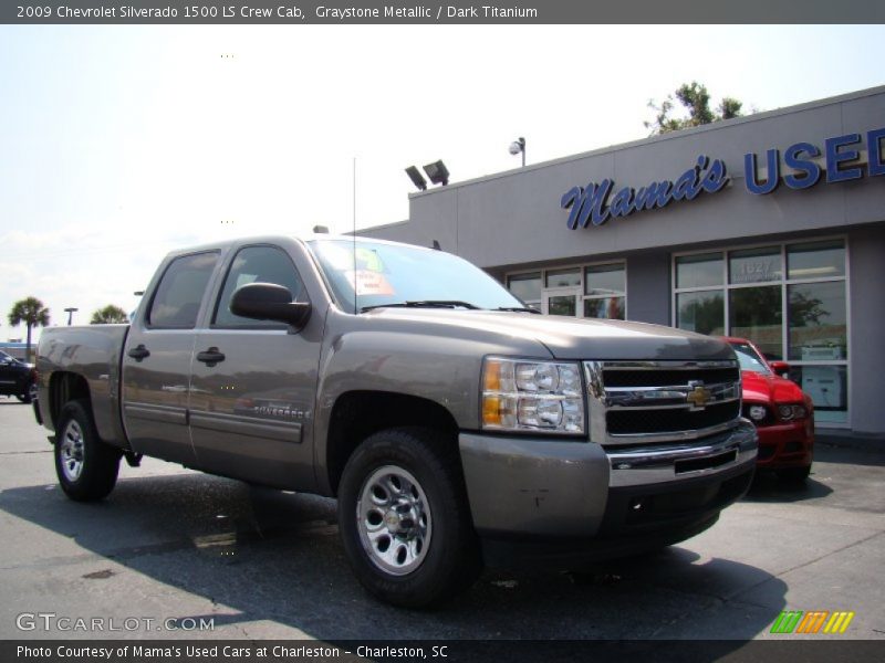 Graystone Metallic / Dark Titanium 2009 Chevrolet Silverado 1500 LS Crew Cab