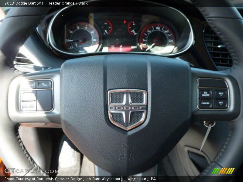 Header Orange / Black 2013 Dodge Dart SXT
