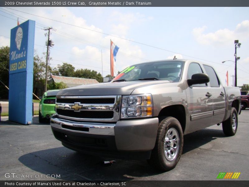 Graystone Metallic / Dark Titanium 2009 Chevrolet Silverado 1500 LS Crew Cab