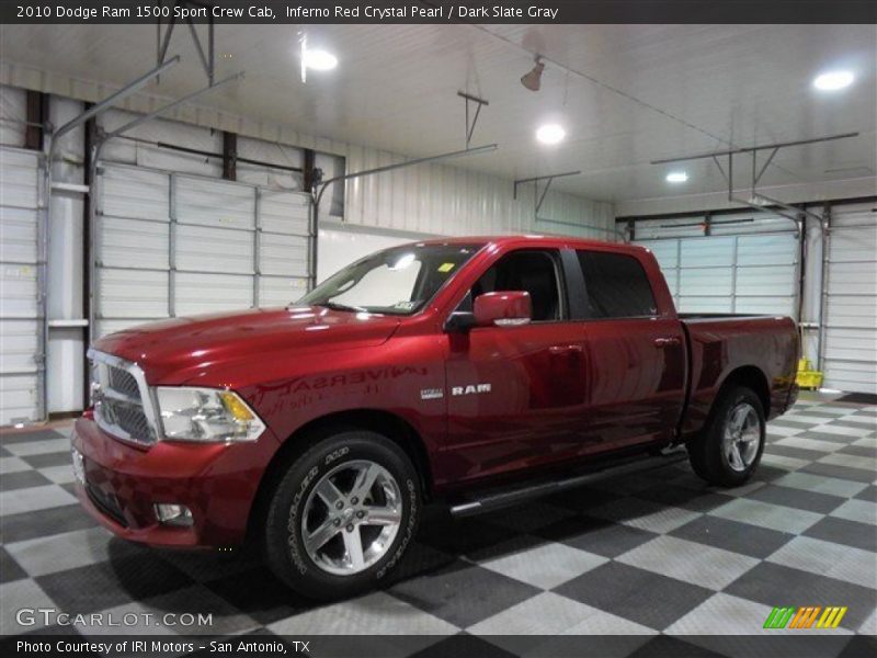 Inferno Red Crystal Pearl / Dark Slate Gray 2010 Dodge Ram 1500 Sport Crew Cab