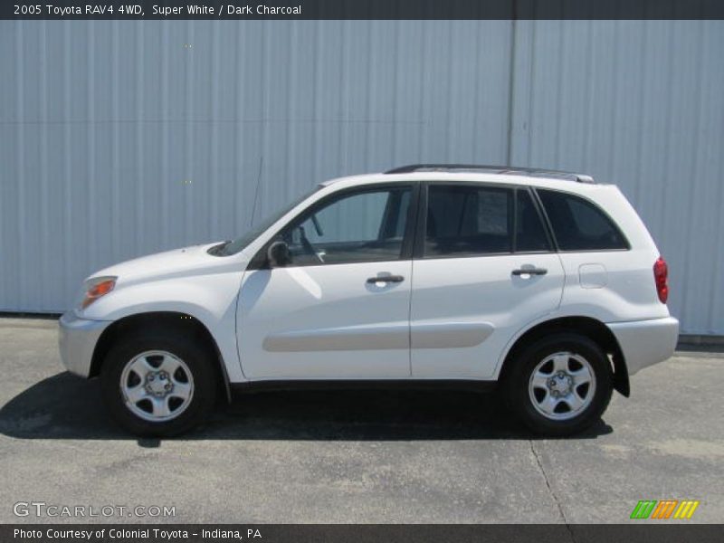 Super White / Dark Charcoal 2005 Toyota RAV4 4WD