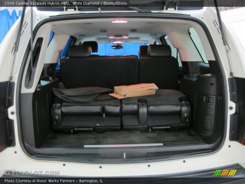 White Diamond / Ebony/Ebony 2009 Cadillac Escalade Hybrid AWD