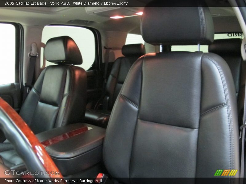 White Diamond / Ebony/Ebony 2009 Cadillac Escalade Hybrid AWD
