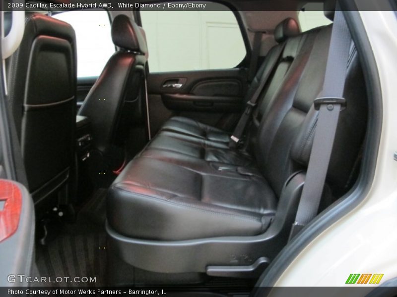 White Diamond / Ebony/Ebony 2009 Cadillac Escalade Hybrid AWD