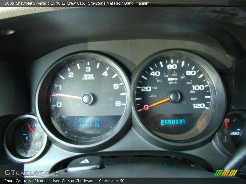 Graystone Metallic / Dark Titanium 2009 Chevrolet Silverado 1500 LS Crew Cab