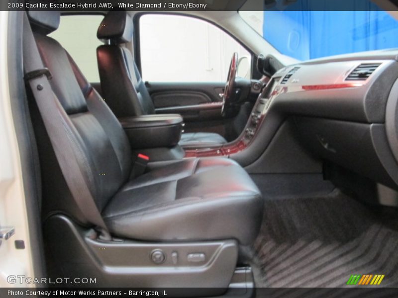 White Diamond / Ebony/Ebony 2009 Cadillac Escalade Hybrid AWD