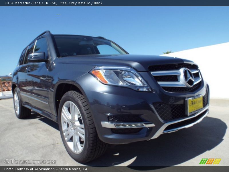 Steel Grey Metallic / Black 2014 Mercedes-Benz GLK 350