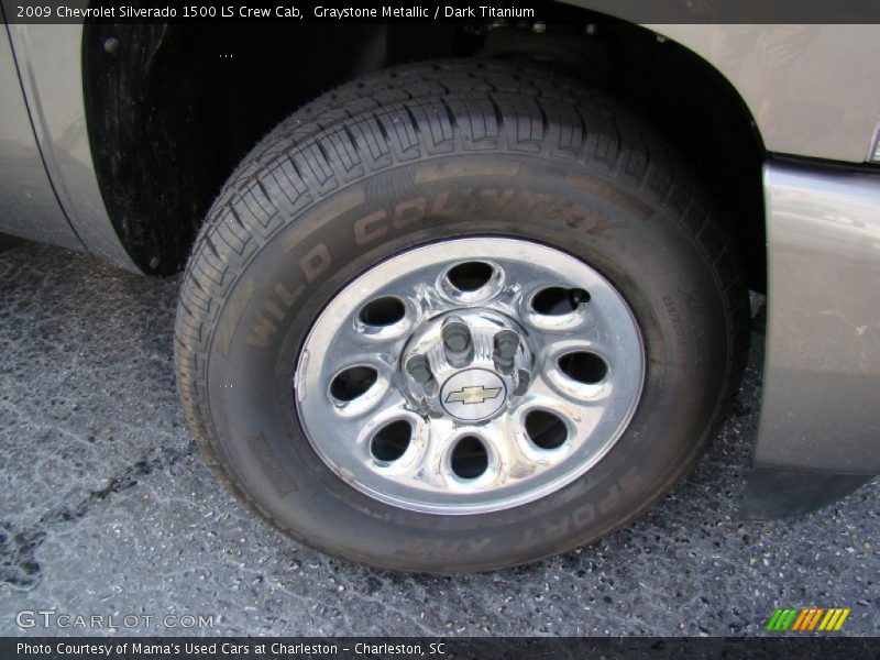 Graystone Metallic / Dark Titanium 2009 Chevrolet Silverado 1500 LS Crew Cab