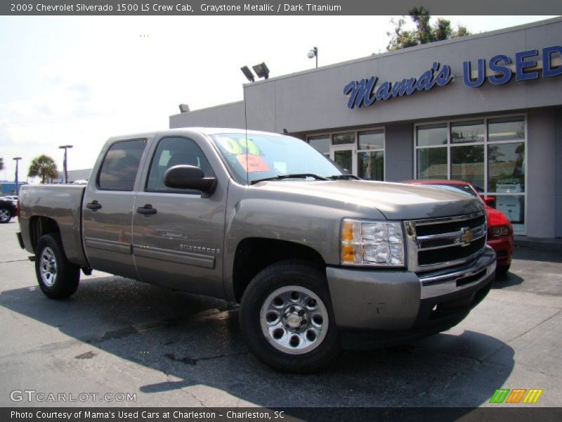 Graystone Metallic / Dark Titanium 2009 Chevrolet Silverado 1500 LS Crew Cab