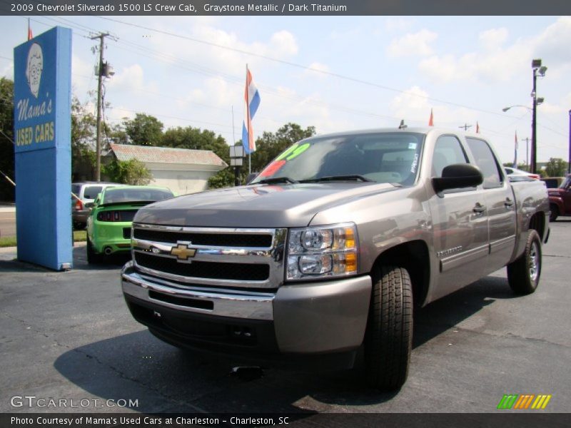 Graystone Metallic / Dark Titanium 2009 Chevrolet Silverado 1500 LS Crew Cab