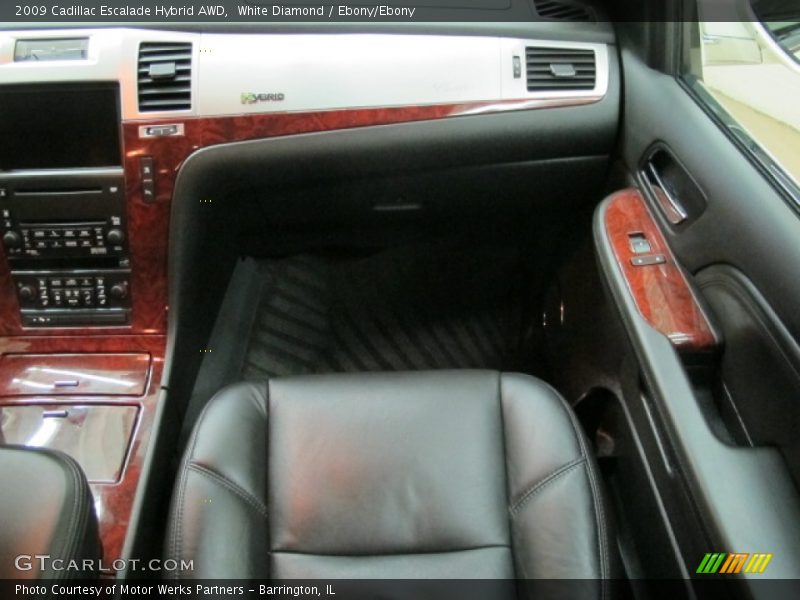 White Diamond / Ebony/Ebony 2009 Cadillac Escalade Hybrid AWD