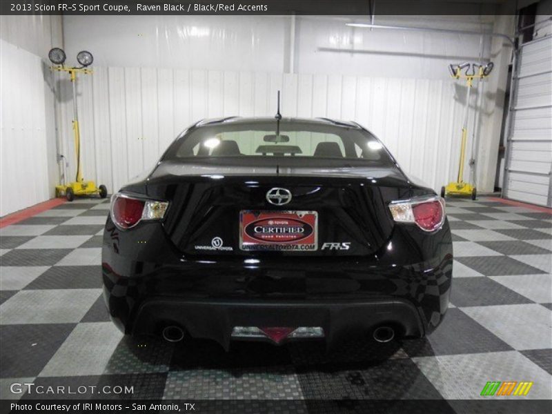 Raven Black / Black/Red Accents 2013 Scion FR-S Sport Coupe