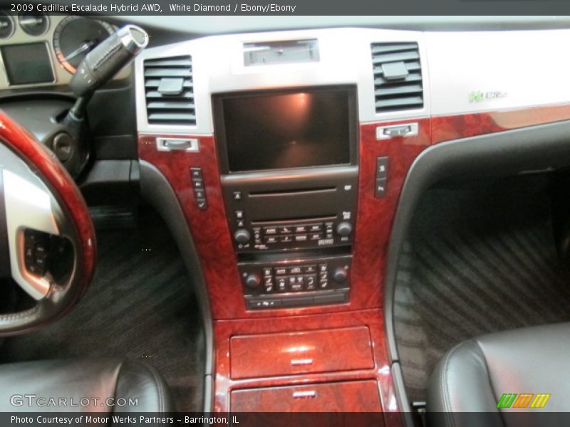 White Diamond / Ebony/Ebony 2009 Cadillac Escalade Hybrid AWD