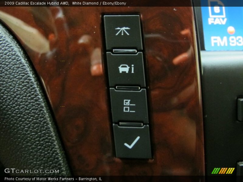 White Diamond / Ebony/Ebony 2009 Cadillac Escalade Hybrid AWD