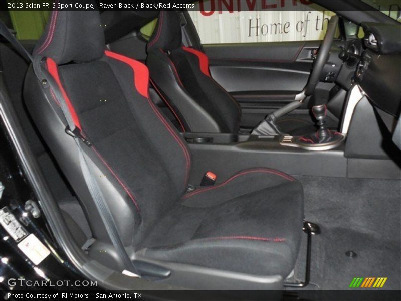 Raven Black / Black/Red Accents 2013 Scion FR-S Sport Coupe