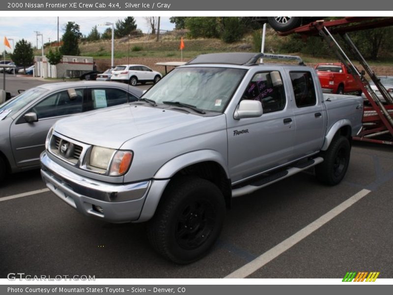 Silver Ice / Gray 2000 Nissan Frontier XE Crew Cab 4x4