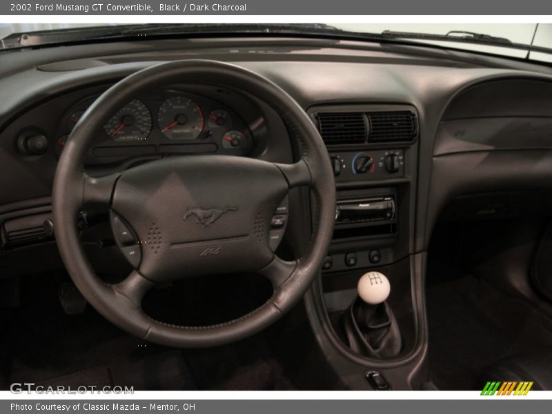 Dashboard of 2002 Mustang GT Convertible