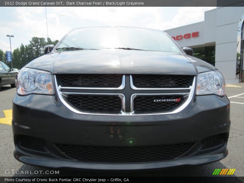 Dark Charcoal Pearl / Black/Light Graystone 2012 Dodge Grand Caravan SXT