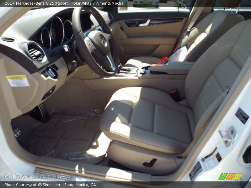 Polar White / Almond/Mocha 2014 Mercedes-Benz C 250 Sport