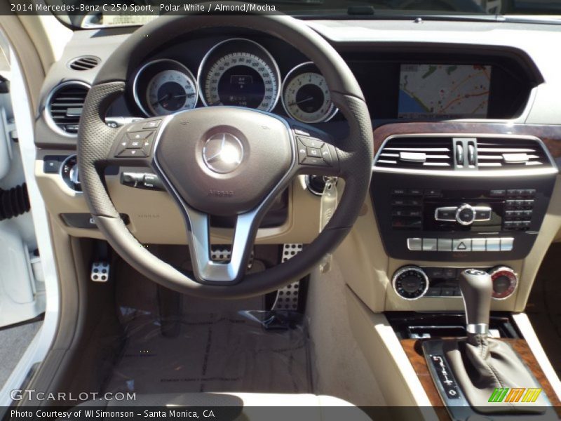 Polar White / Almond/Mocha 2014 Mercedes-Benz C 250 Sport