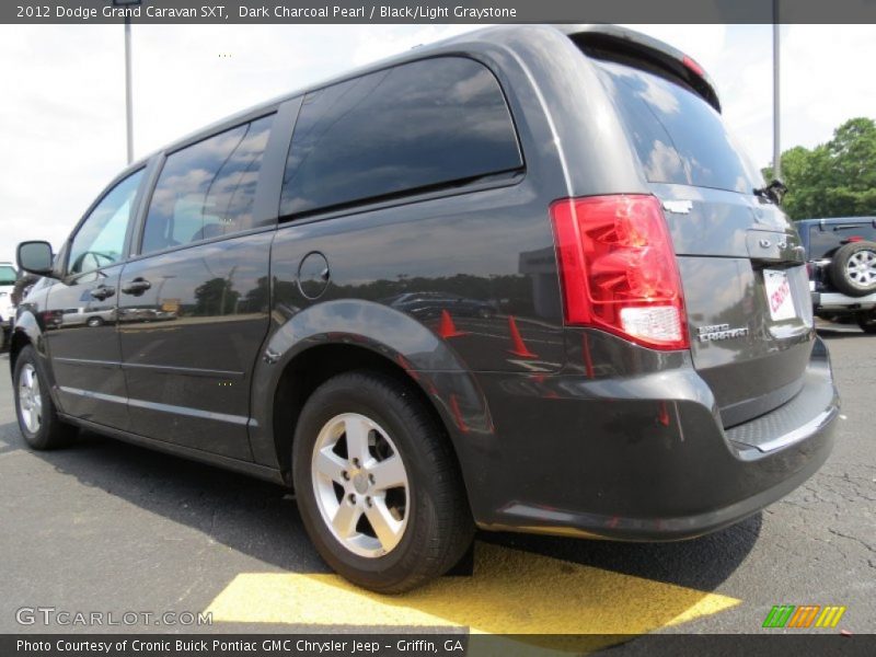 Dark Charcoal Pearl / Black/Light Graystone 2012 Dodge Grand Caravan SXT