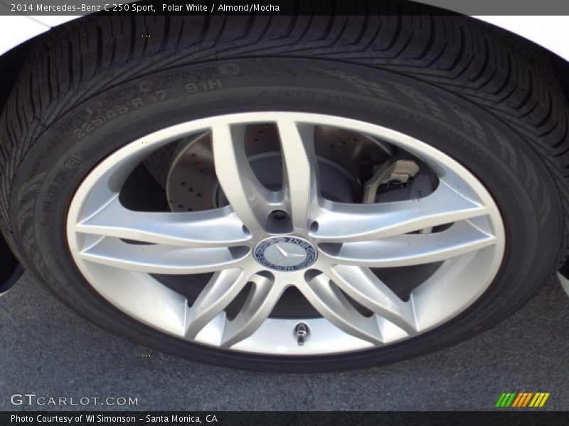 Polar White / Almond/Mocha 2014 Mercedes-Benz C 250 Sport
