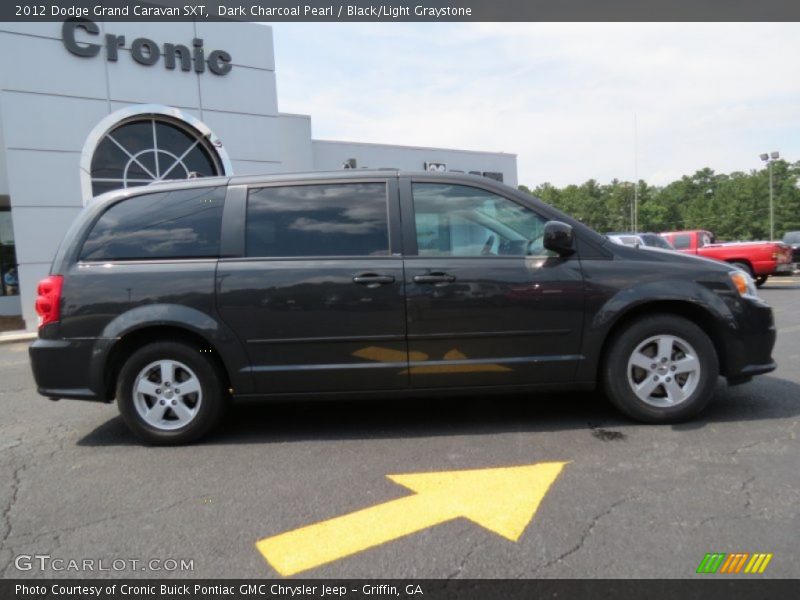 Dark Charcoal Pearl / Black/Light Graystone 2012 Dodge Grand Caravan SXT