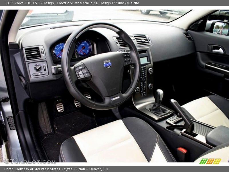 Electric Silver Metallic / R Design Off Black/Calcite 2012 Volvo C30 T5 R-Design