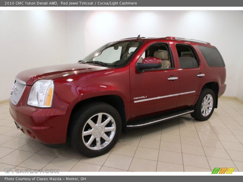 Red Jewel Tintcoat / Cocoa/Light Cashmere 2010 GMC Yukon Denali AWD
