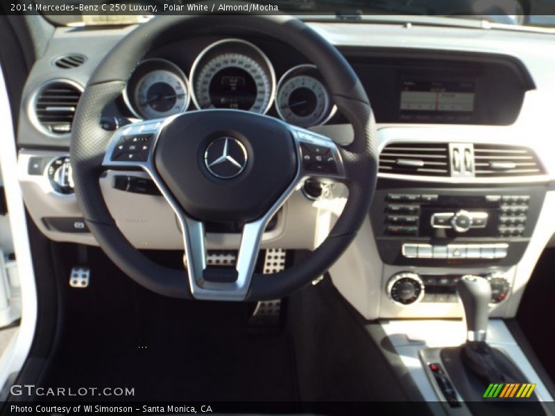 Polar White / Almond/Mocha 2014 Mercedes-Benz C 250 Luxury