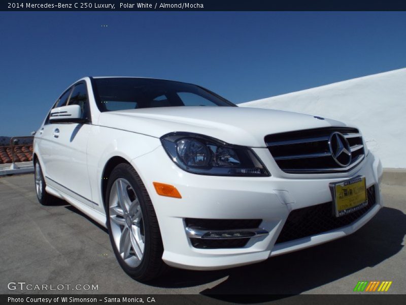 Polar White / Almond/Mocha 2014 Mercedes-Benz C 250 Luxury